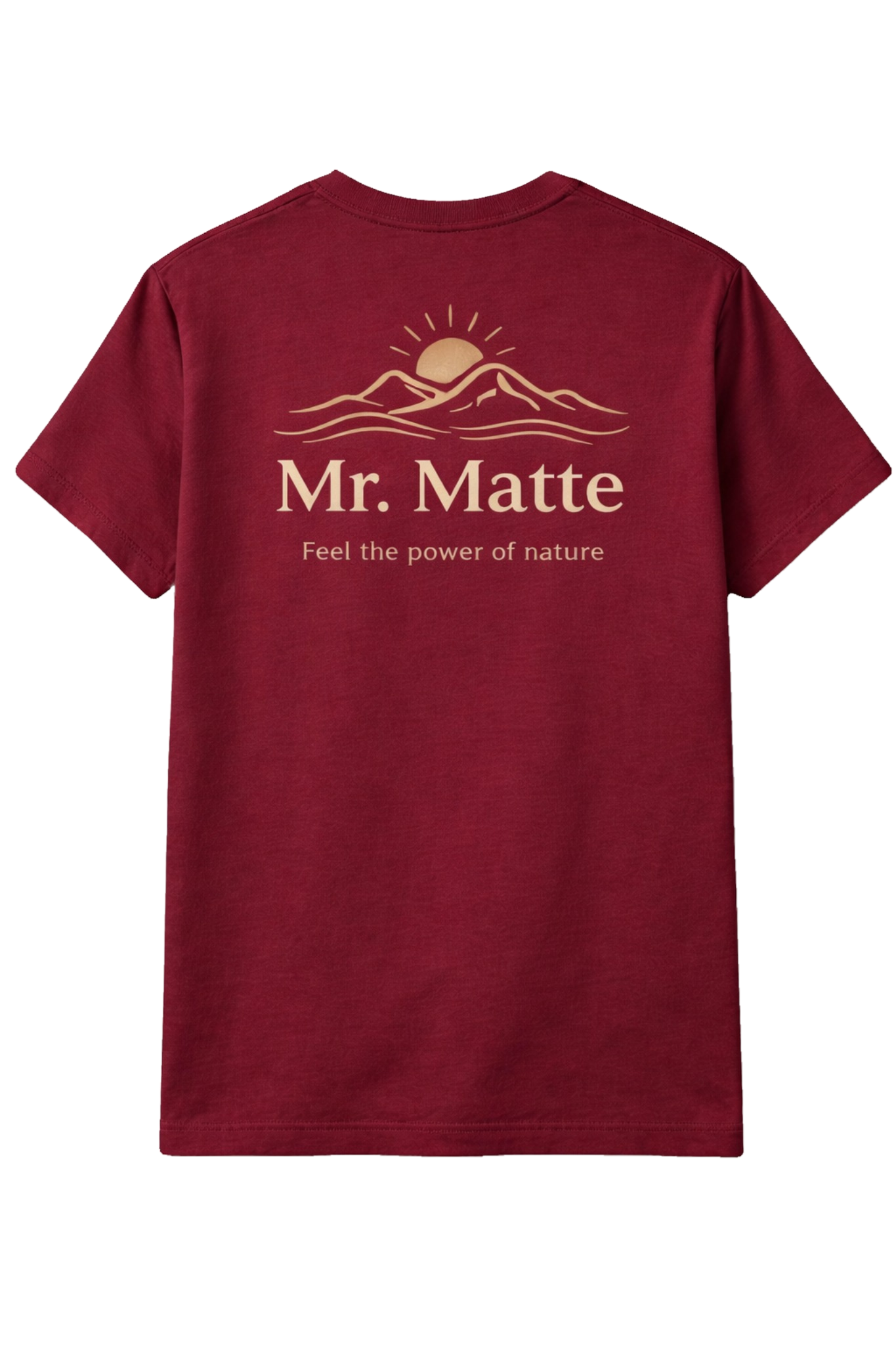 We Mate T-Shirt Bordeaux back